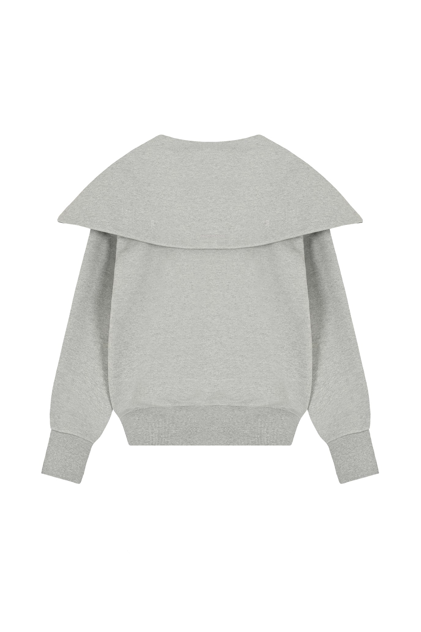 ショールカラーボタンスウェットシャツ