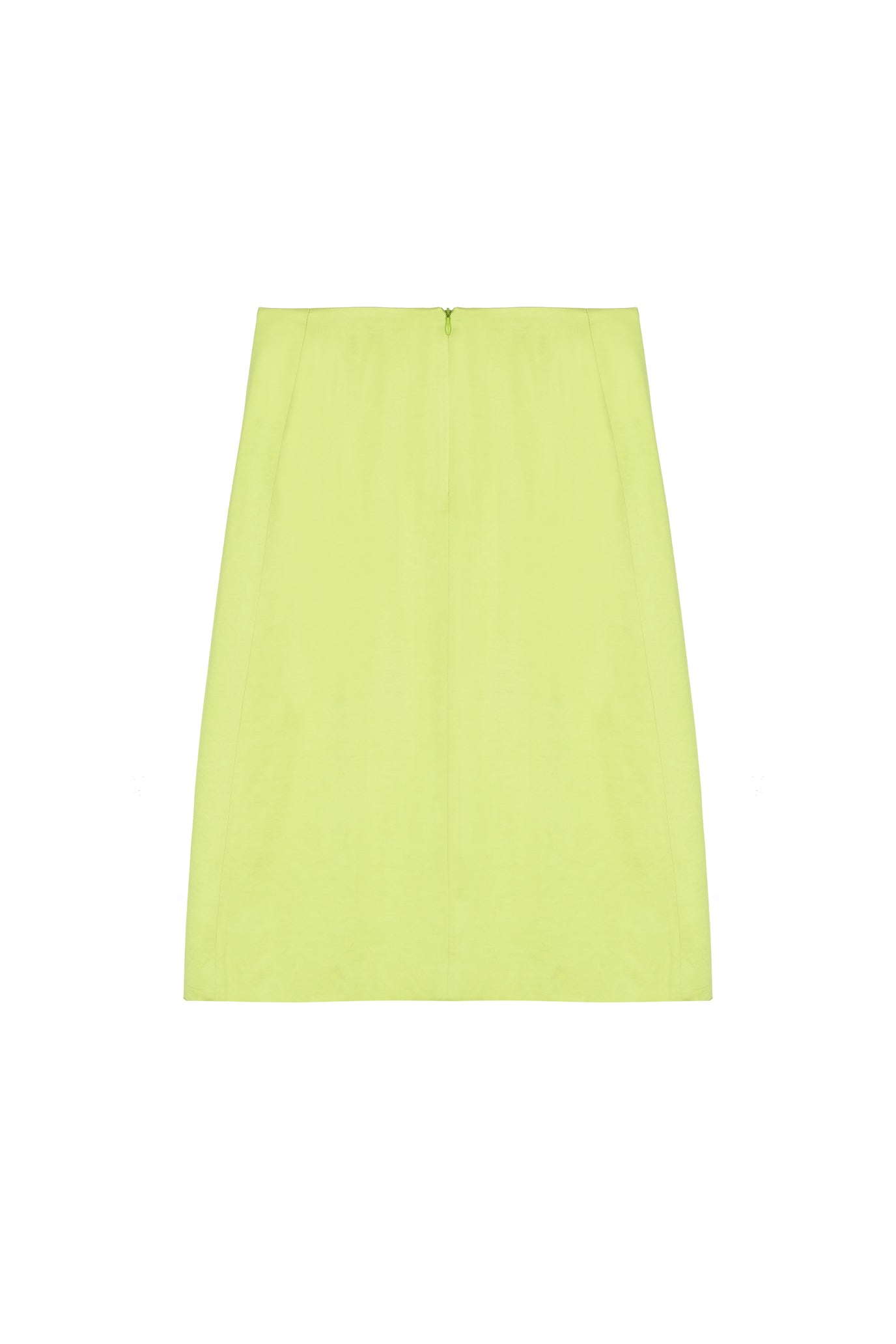 サテンミディスカート