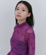 プリントメッシュトップ