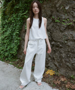 サテンリングディテールクロップドトップ