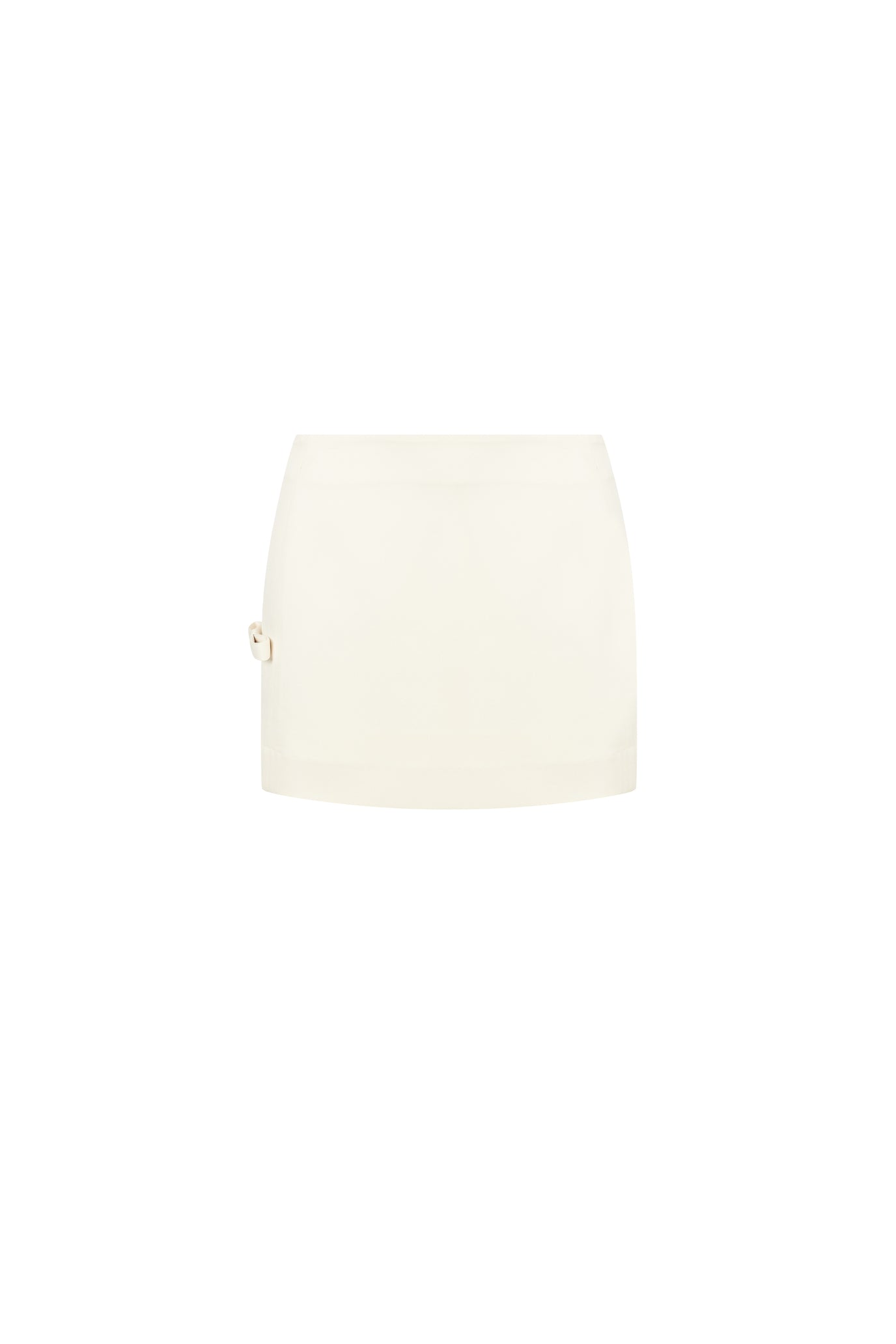 リボンデティールサテンミニスカート