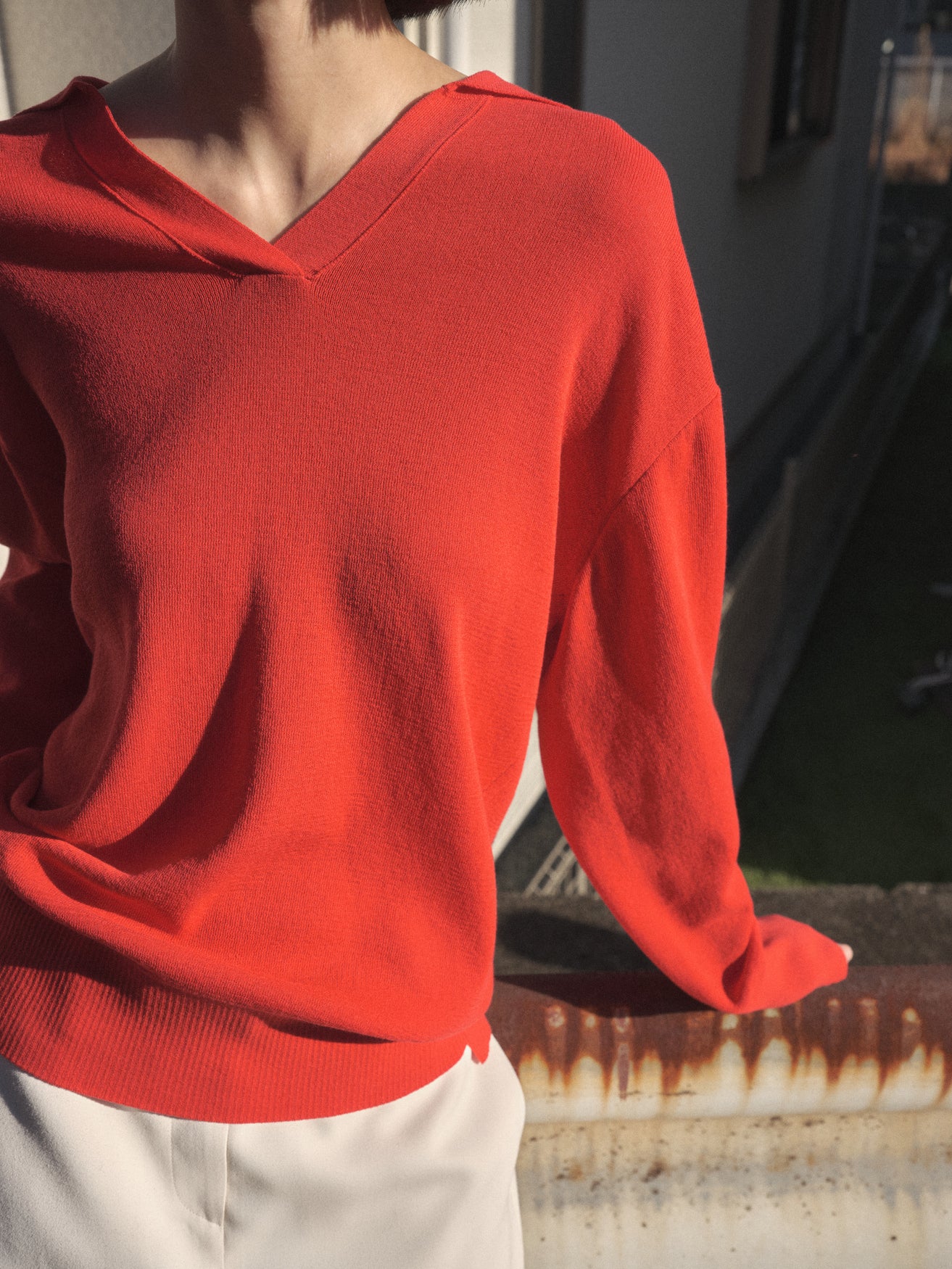 ソフトカラーニット