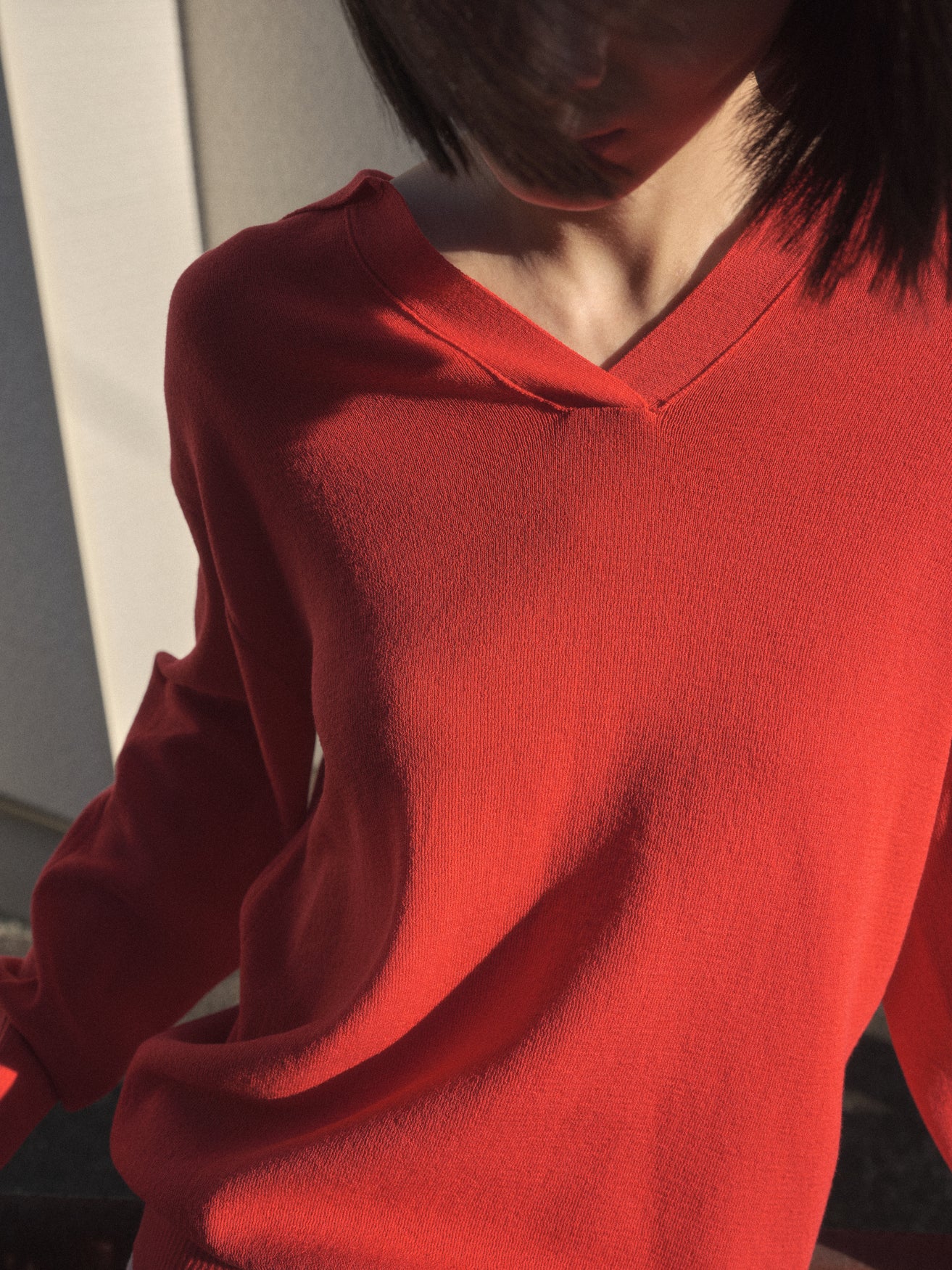 ソフトカラーニット