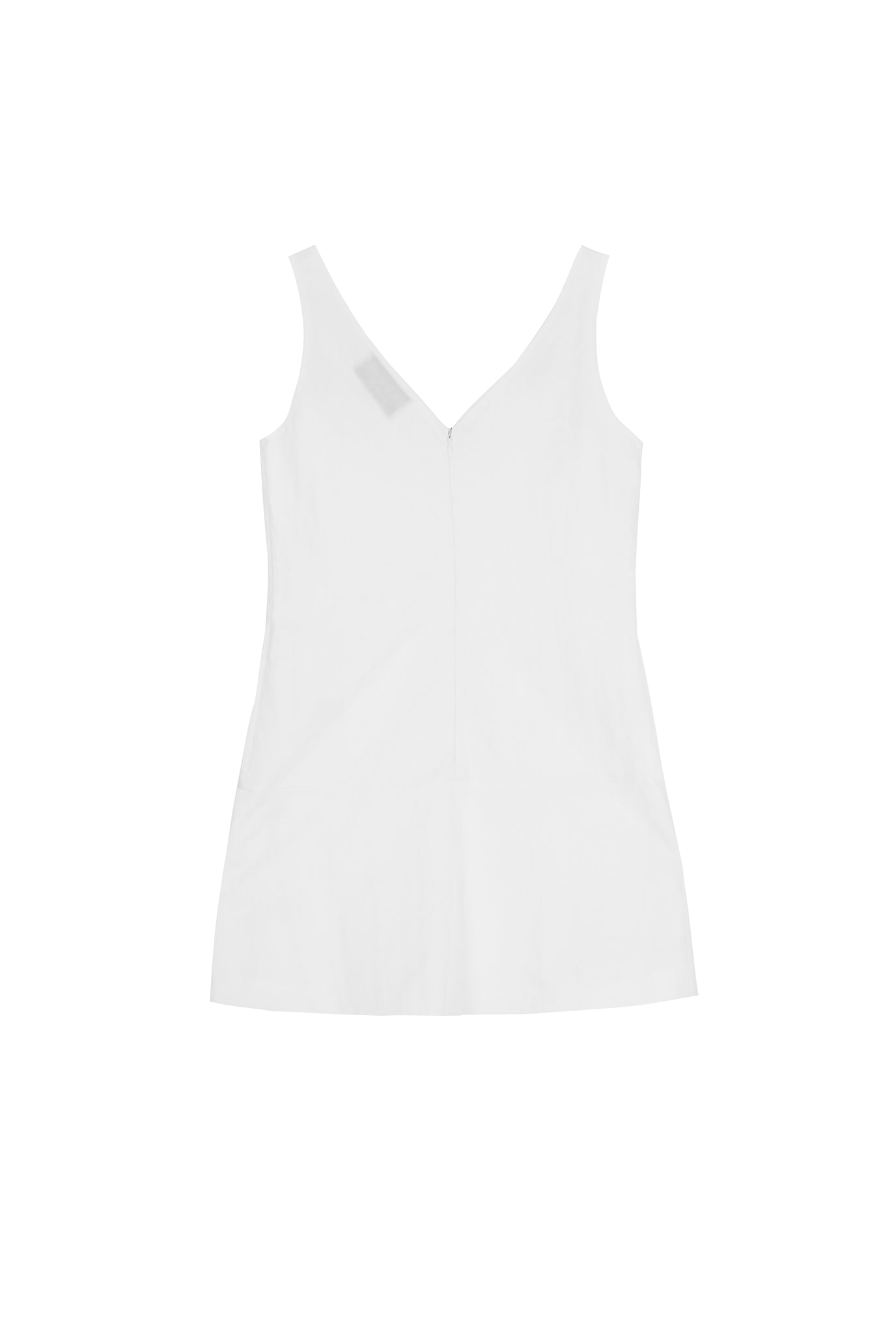 Vネックミニドレス