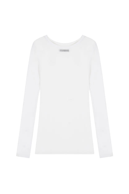 シースルーロングスリーブTシャツ