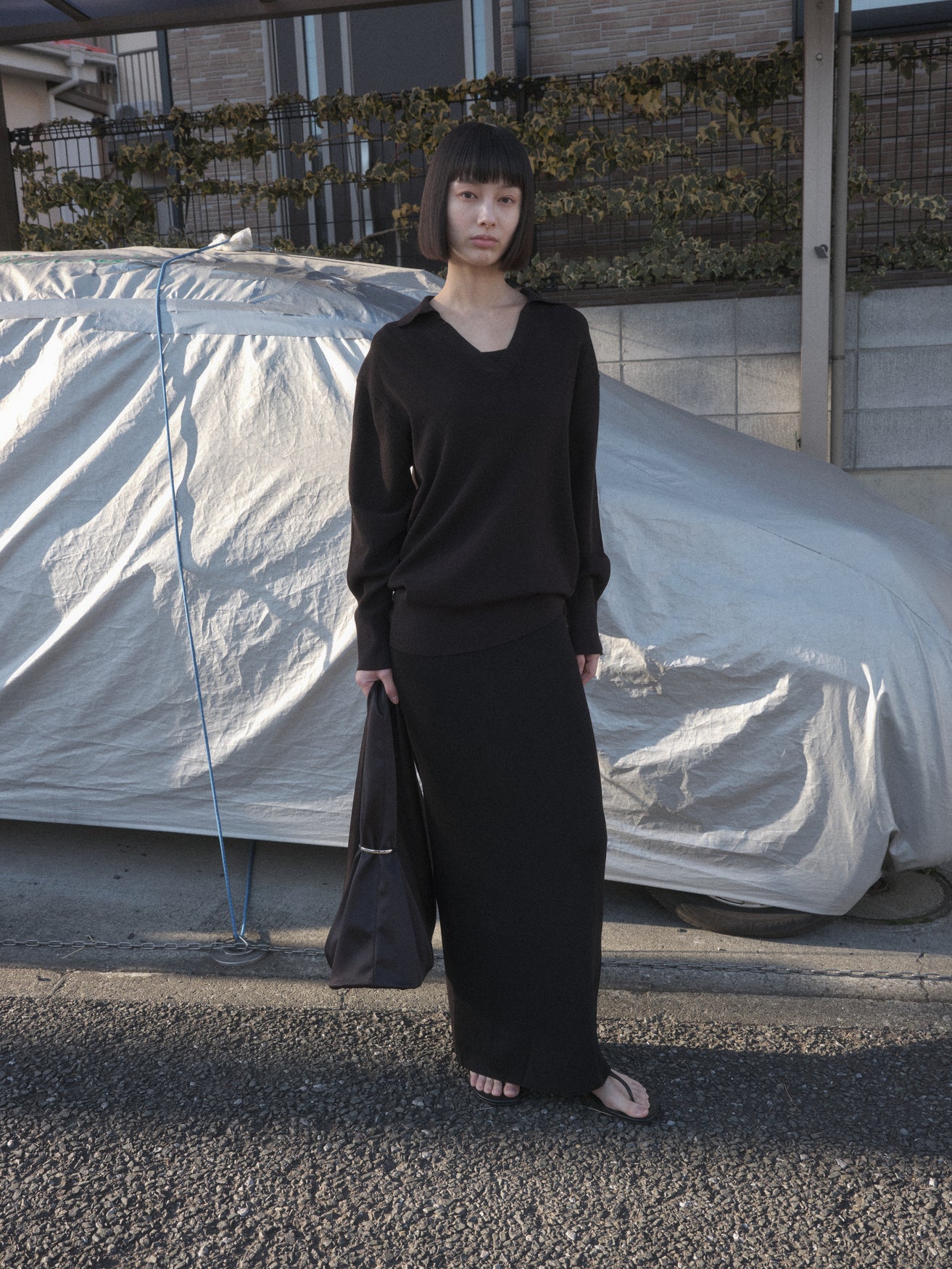 ソフトカラーニット