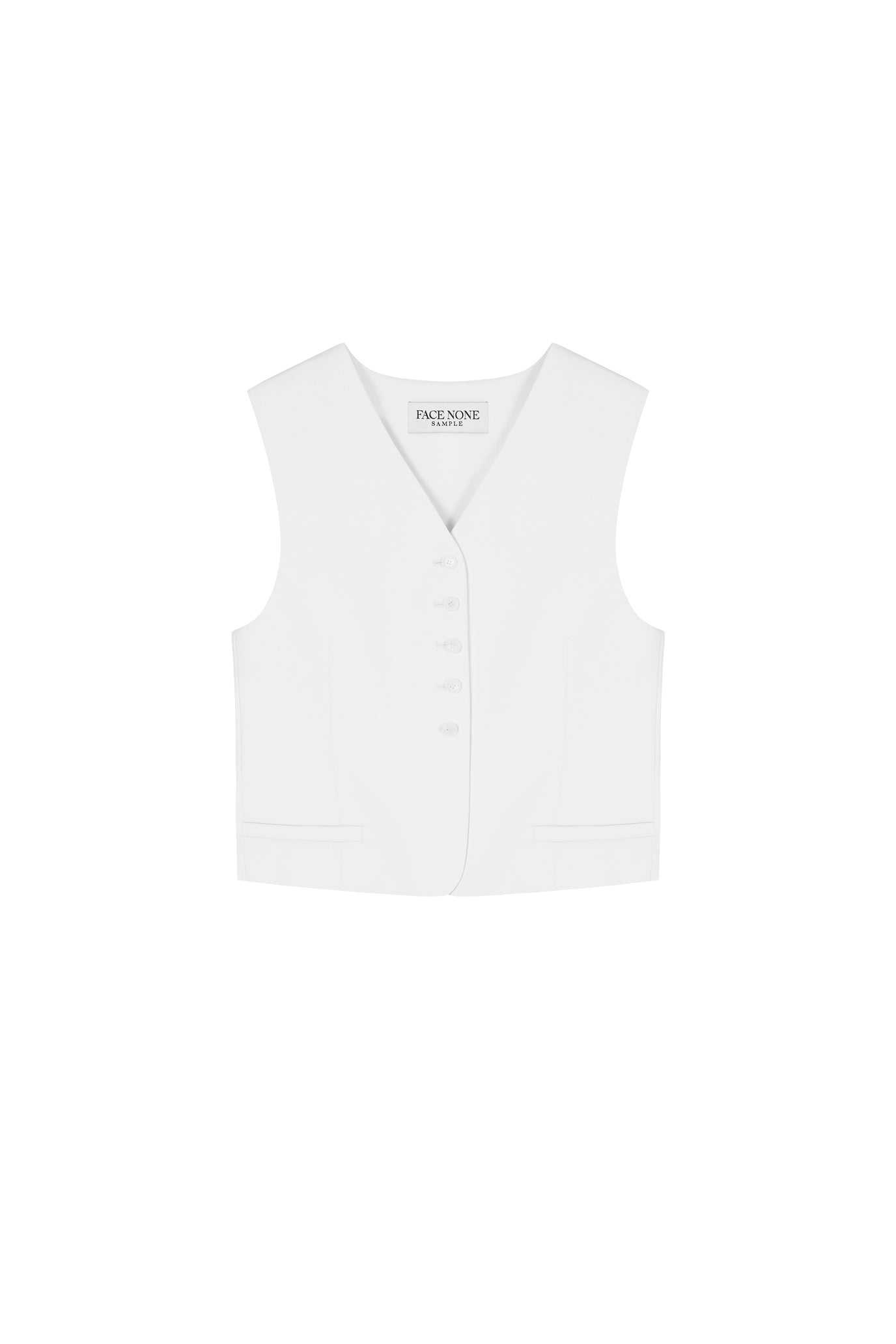 ボタンスリットベスト