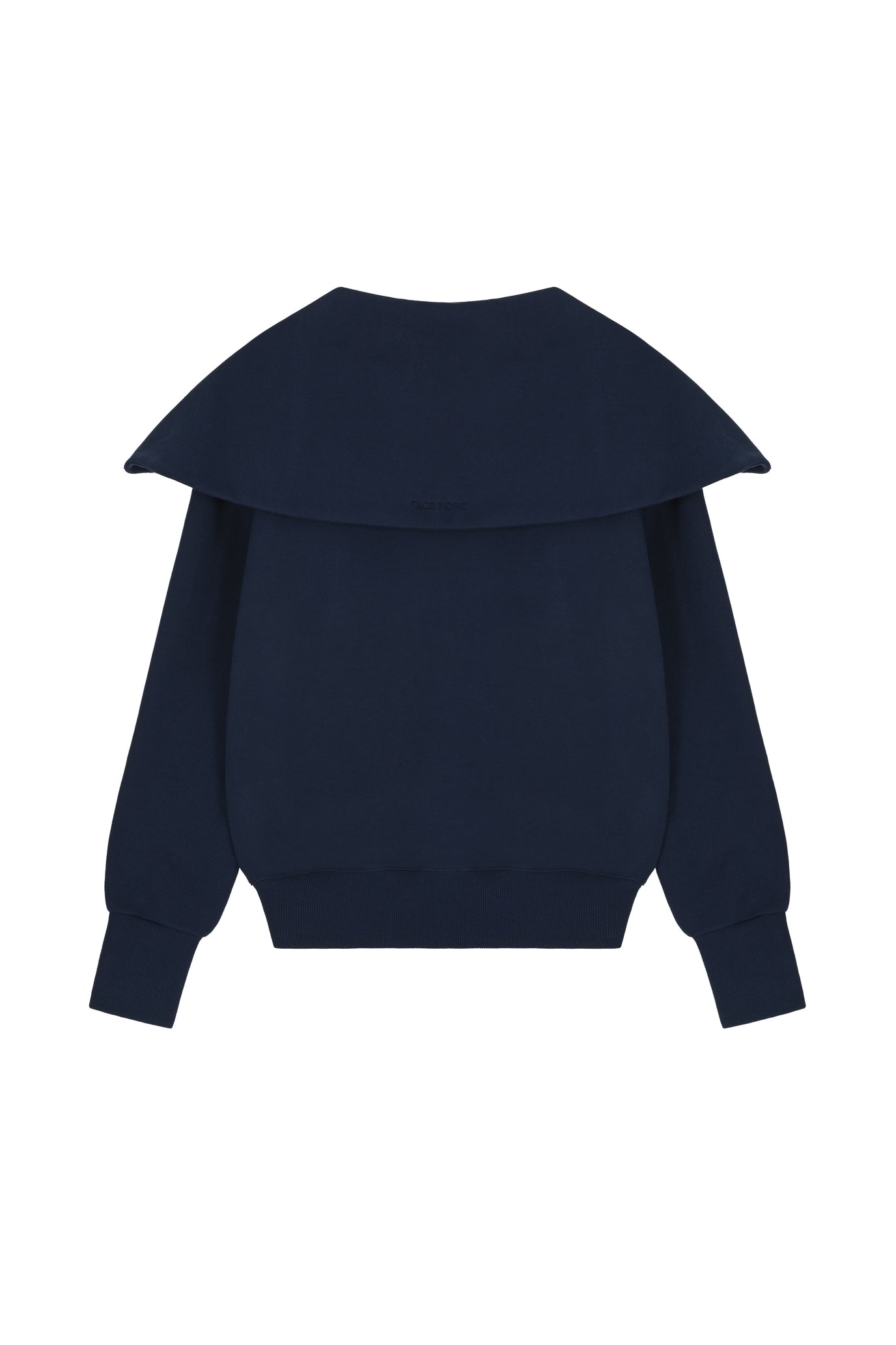 ショールカラーボタンスウェットシャツ