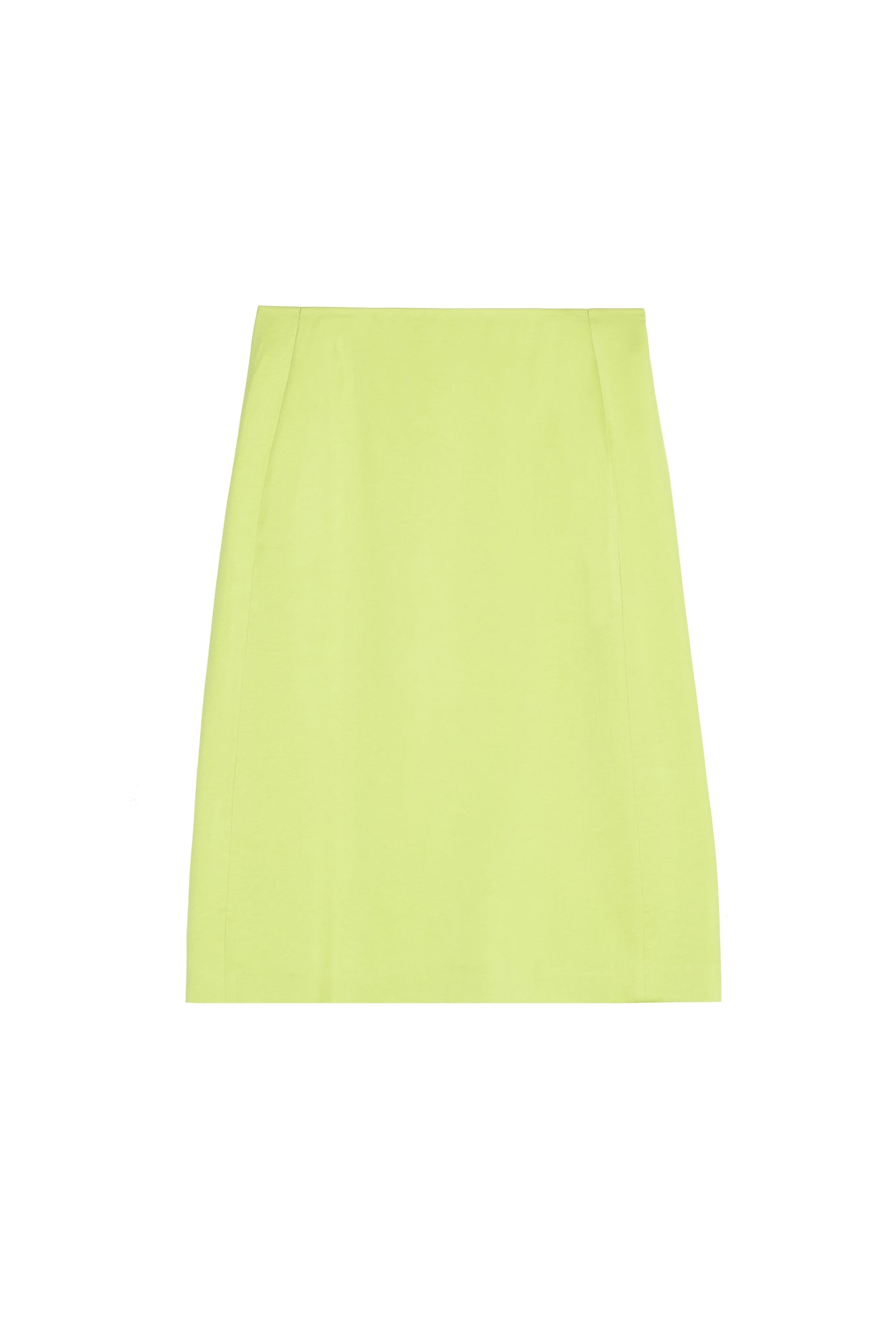 サテンミディスカート