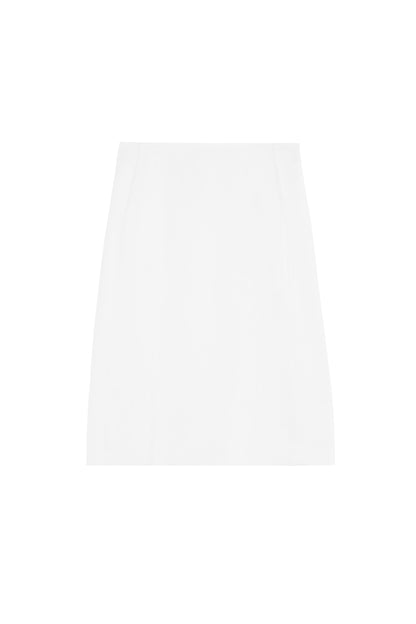 サテンミディスカート