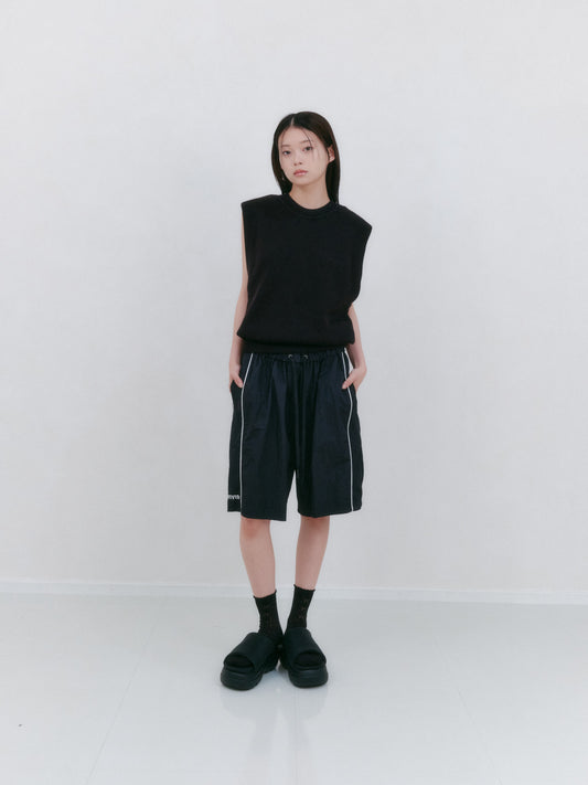 ナイロンデニムハーフパンツ