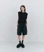 ナイロンデニムハーフパンツ