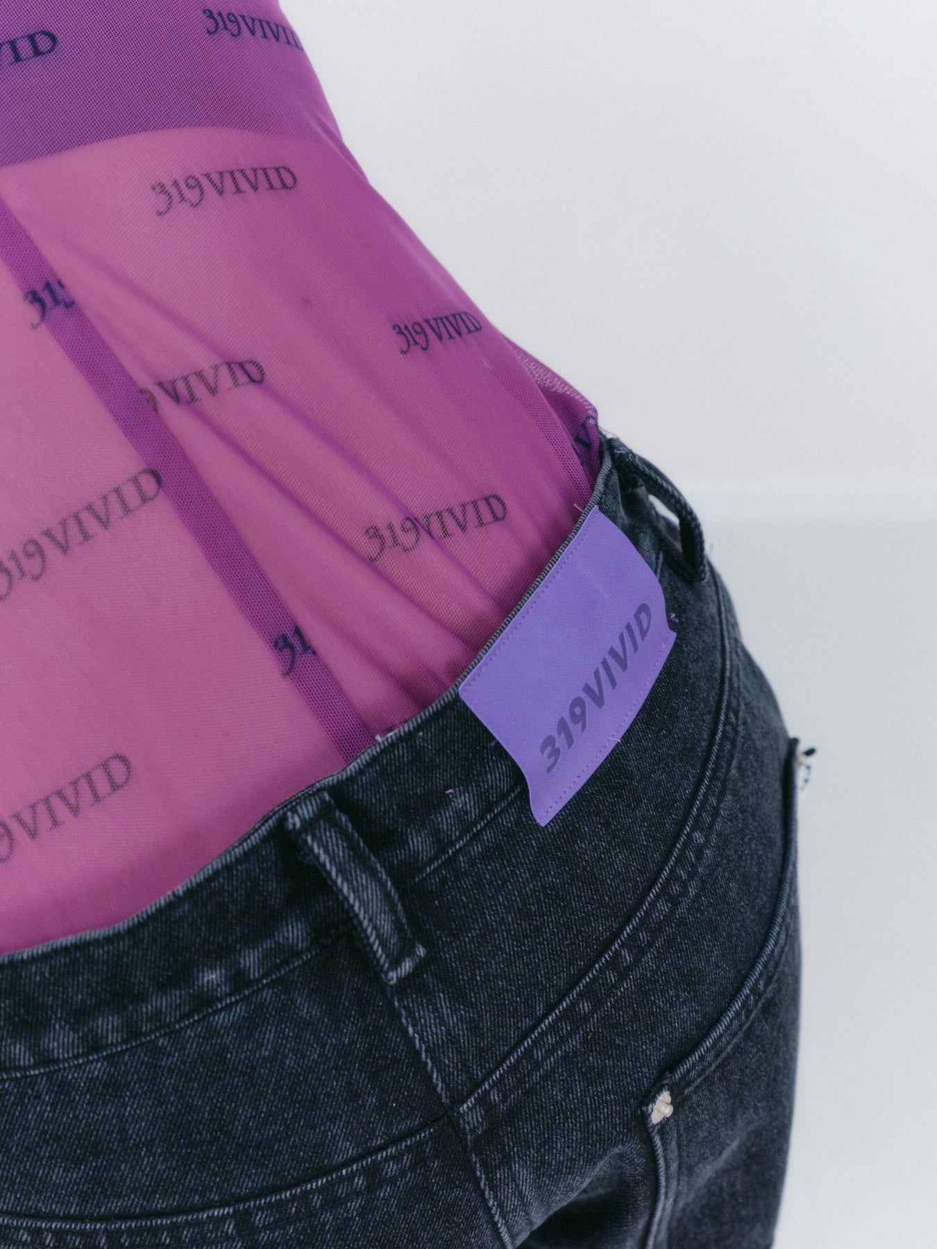 プリントメッシュトップ