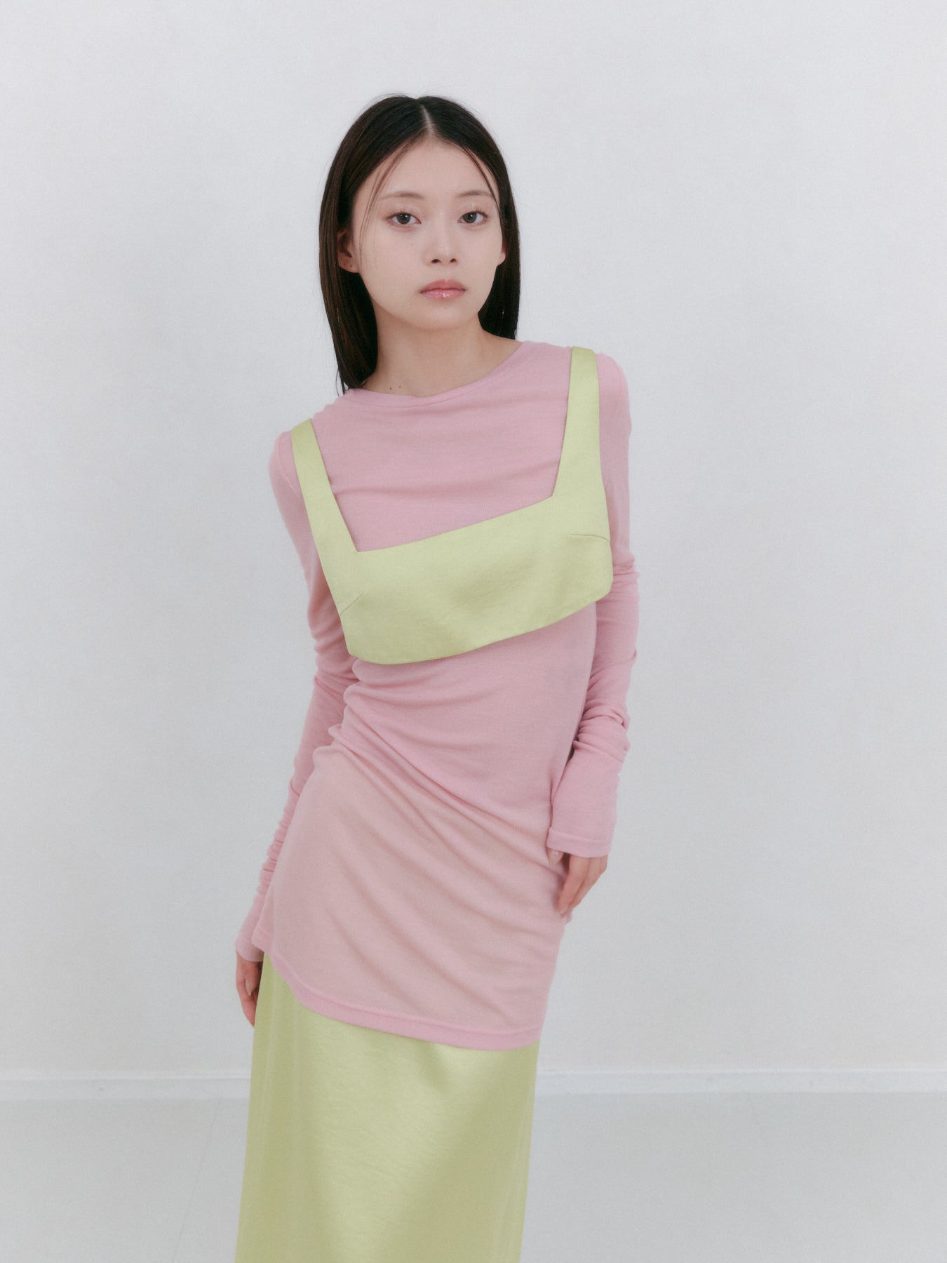 シースルーロングスリーブTシャツ