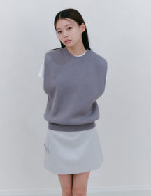 ショルダーパッドニットベスト