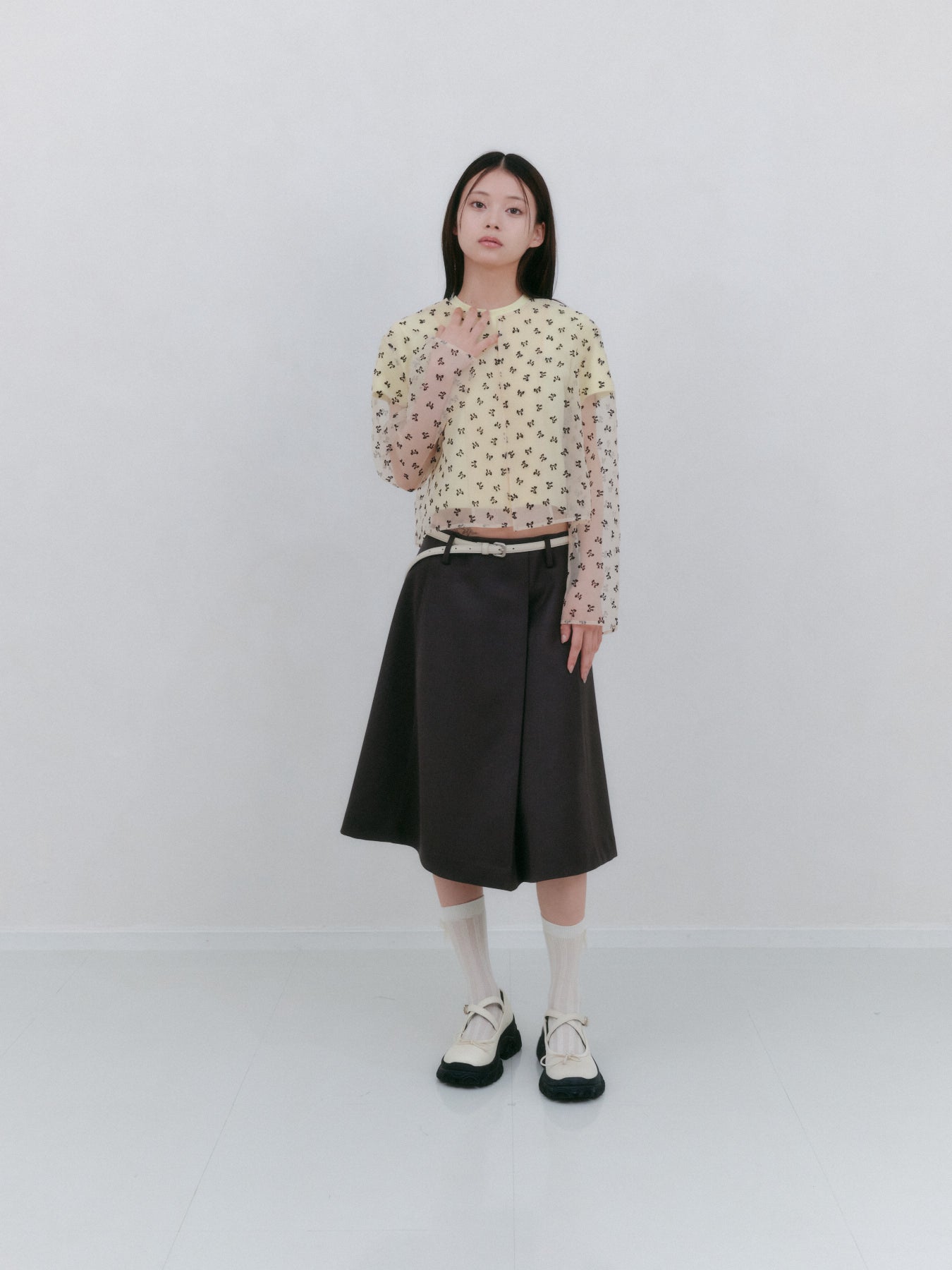 ローライズプリーツスカート