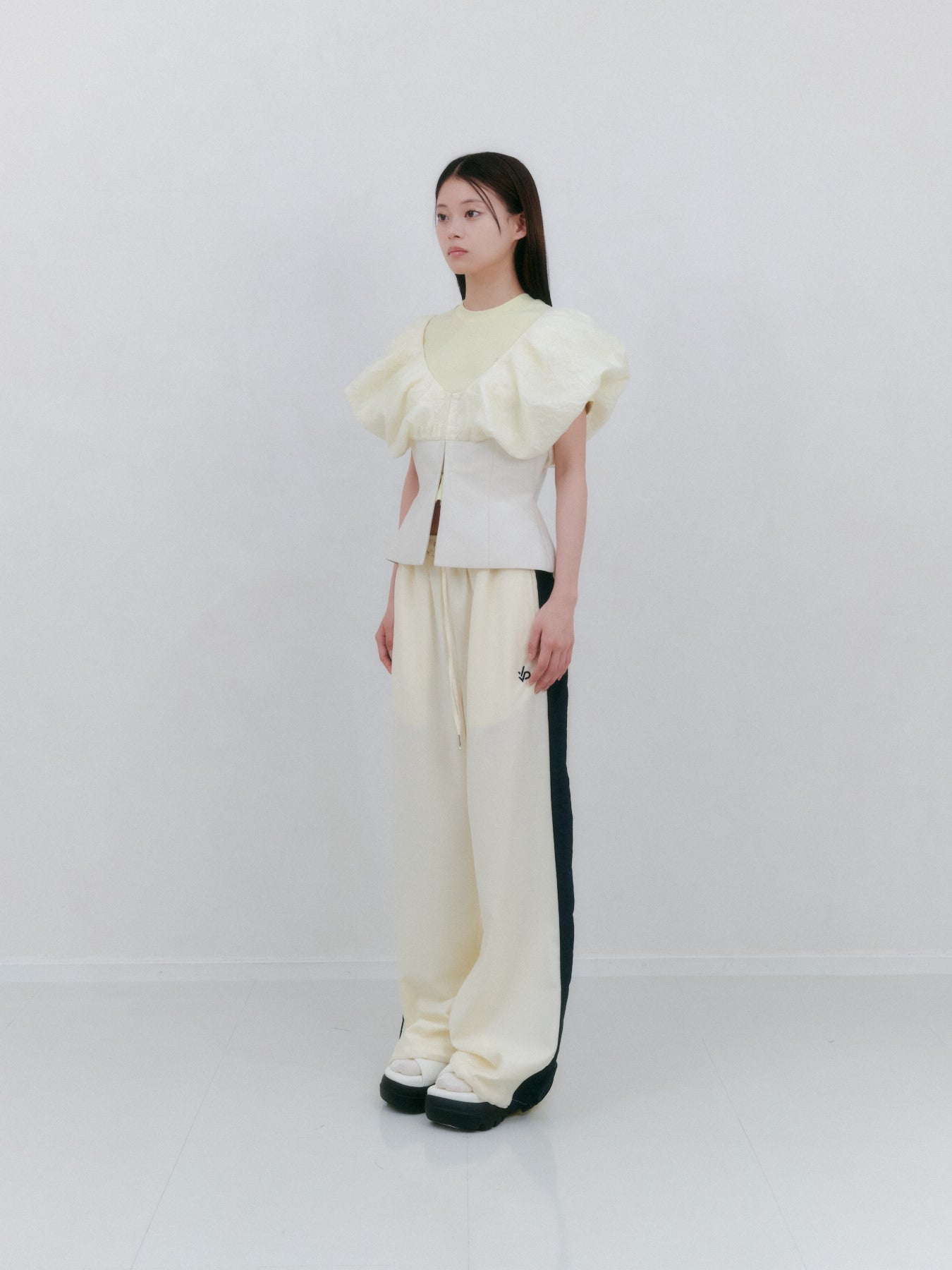 シアーパフハーフトップ