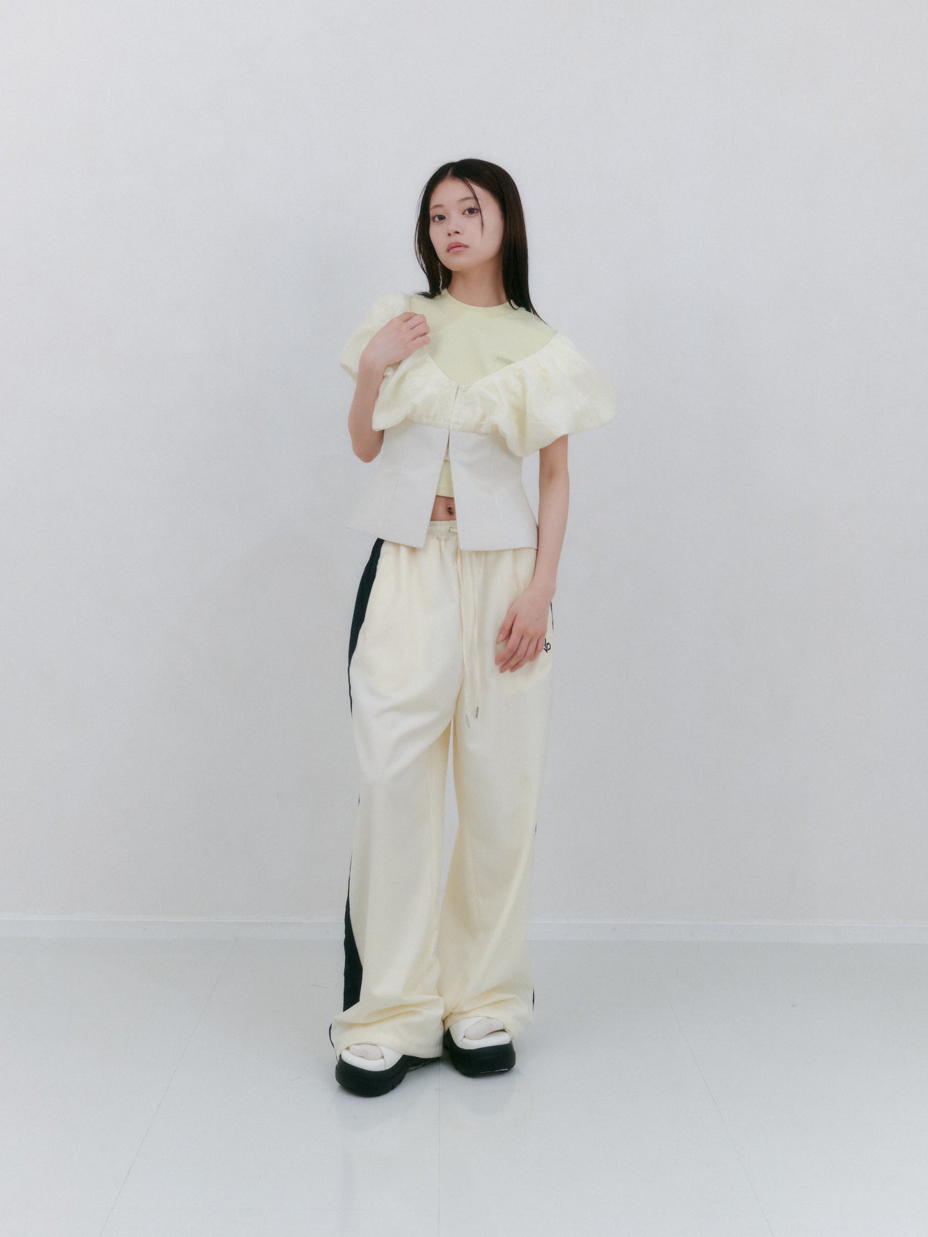 カラーブロックジョガーパンツ