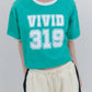 VIVIDビッグロゴクロップドTシャツ