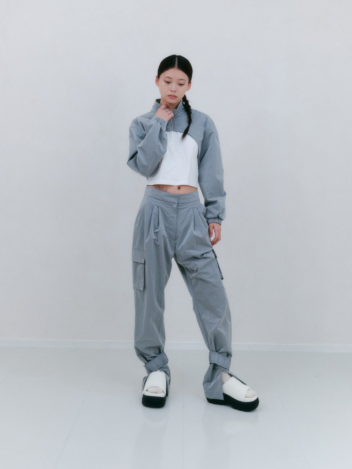 ナイロンボレロジャケット