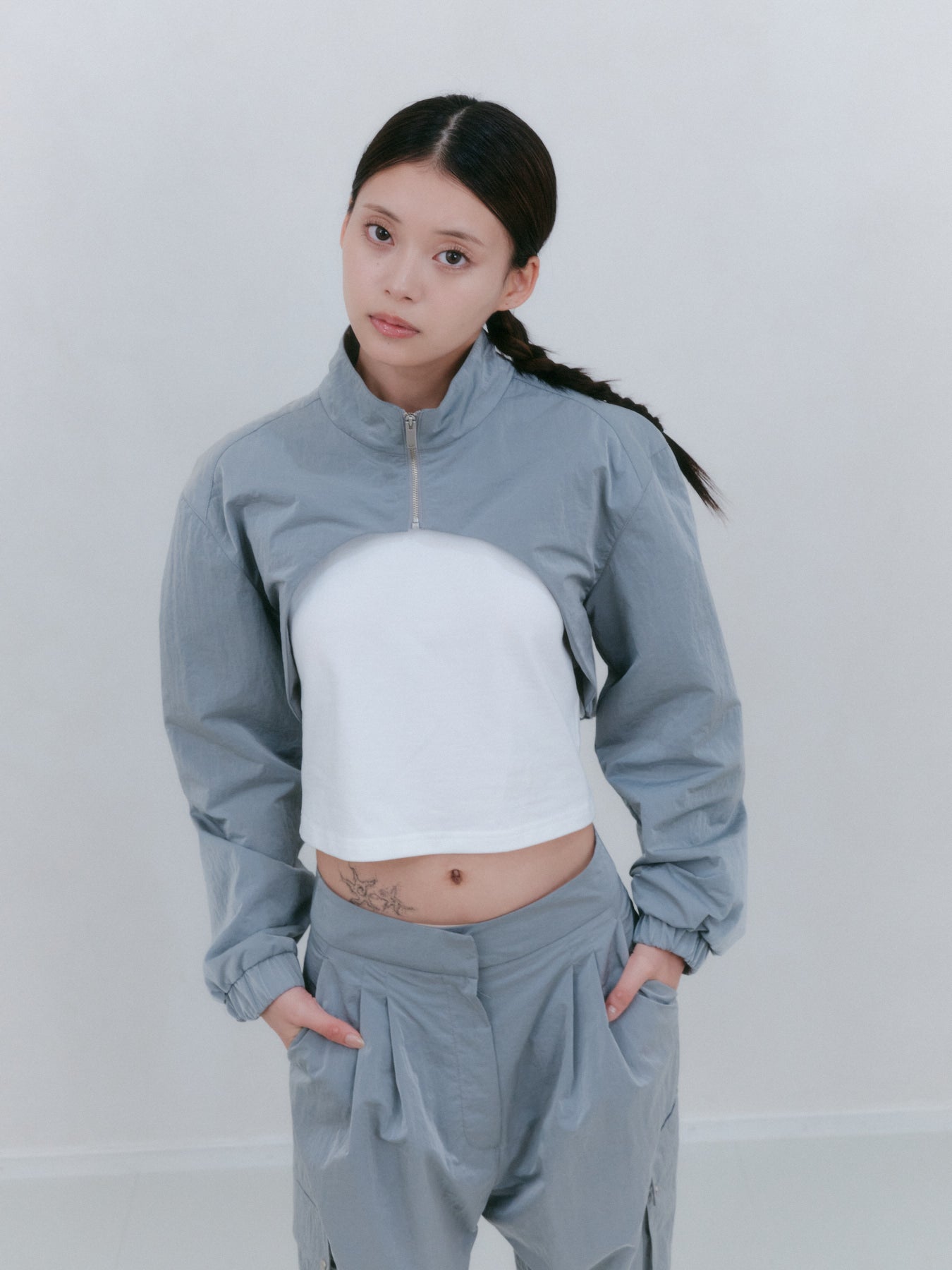 ナイロンボレロジャケット