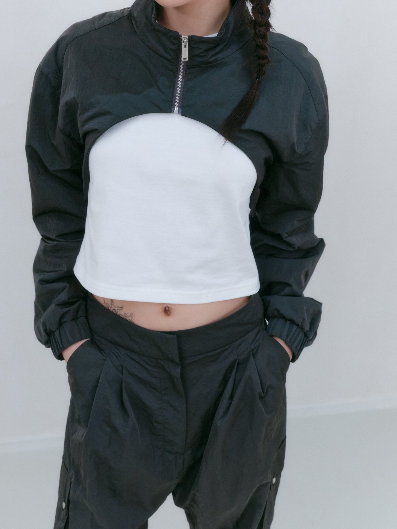 ナイロンボレロジャケット