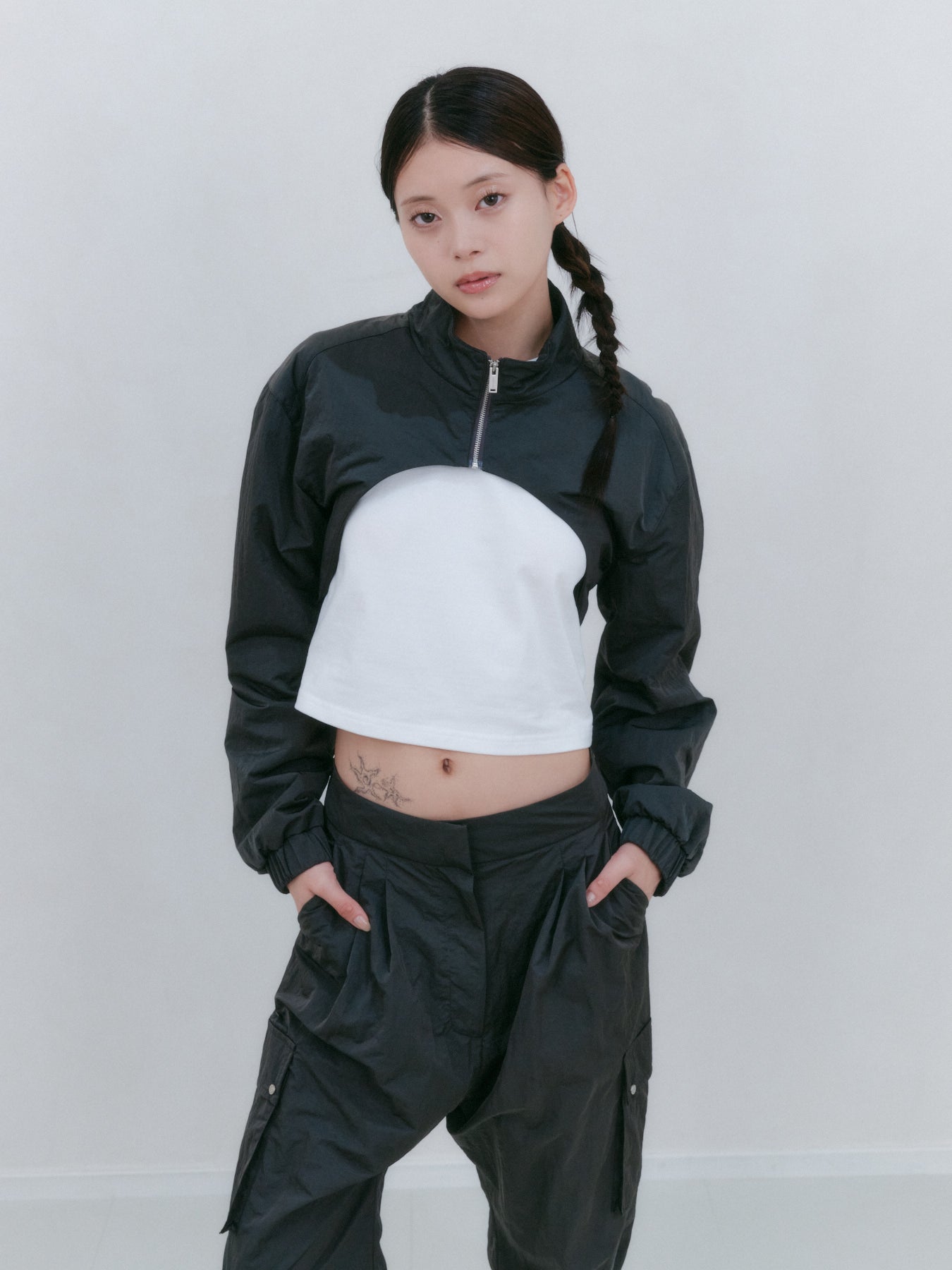 ナイロンボレロジャケット