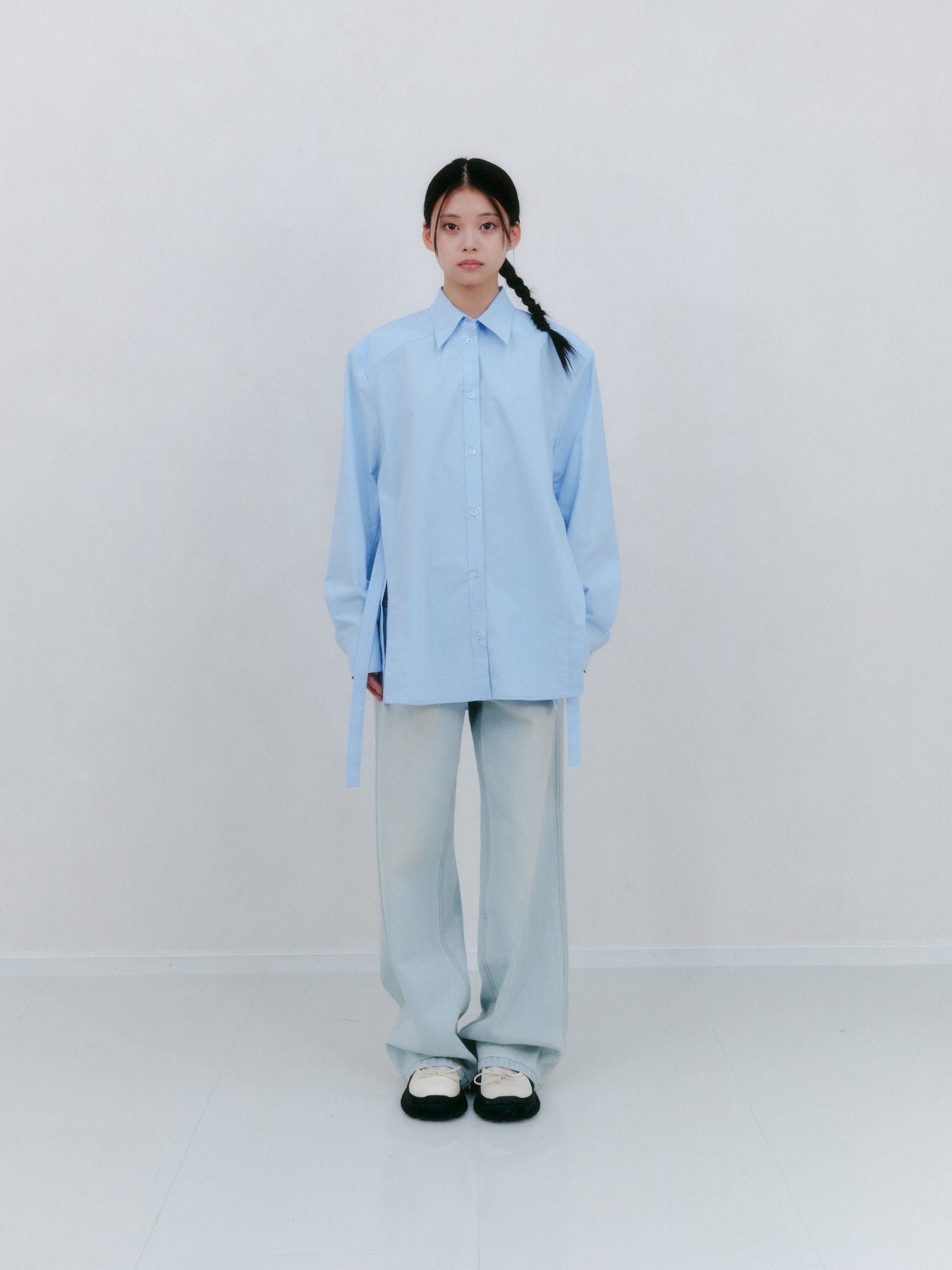 Dリングスリットシャツ