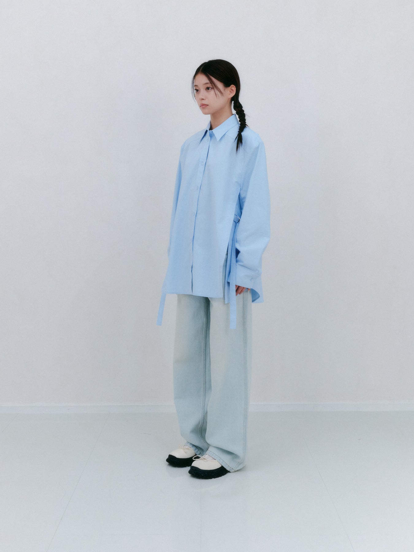 Dリングスリットシャツ