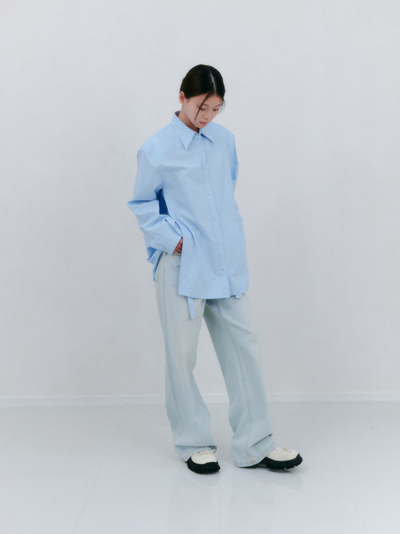 Dリングスリットシャツ