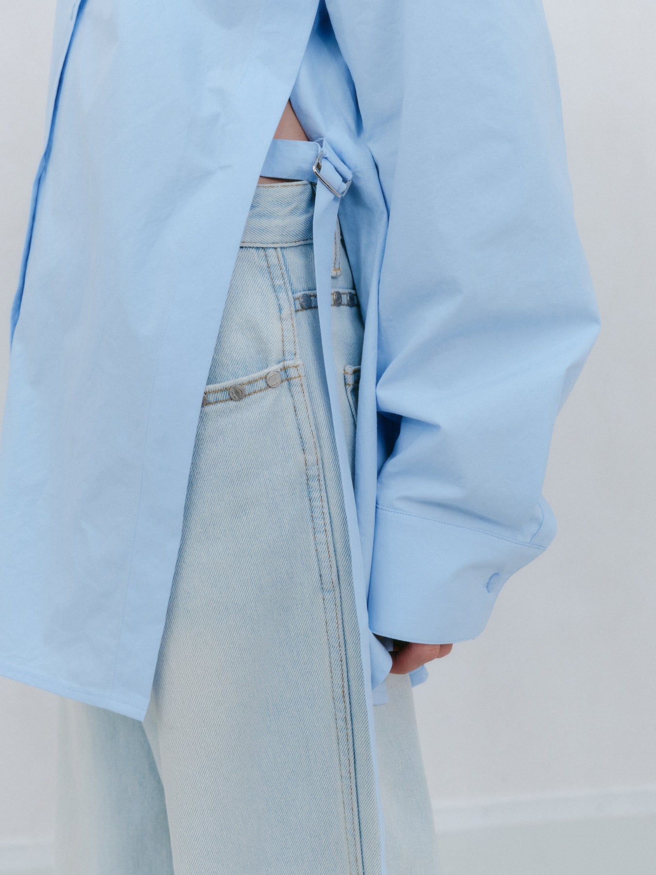 Dリングスリットシャツ