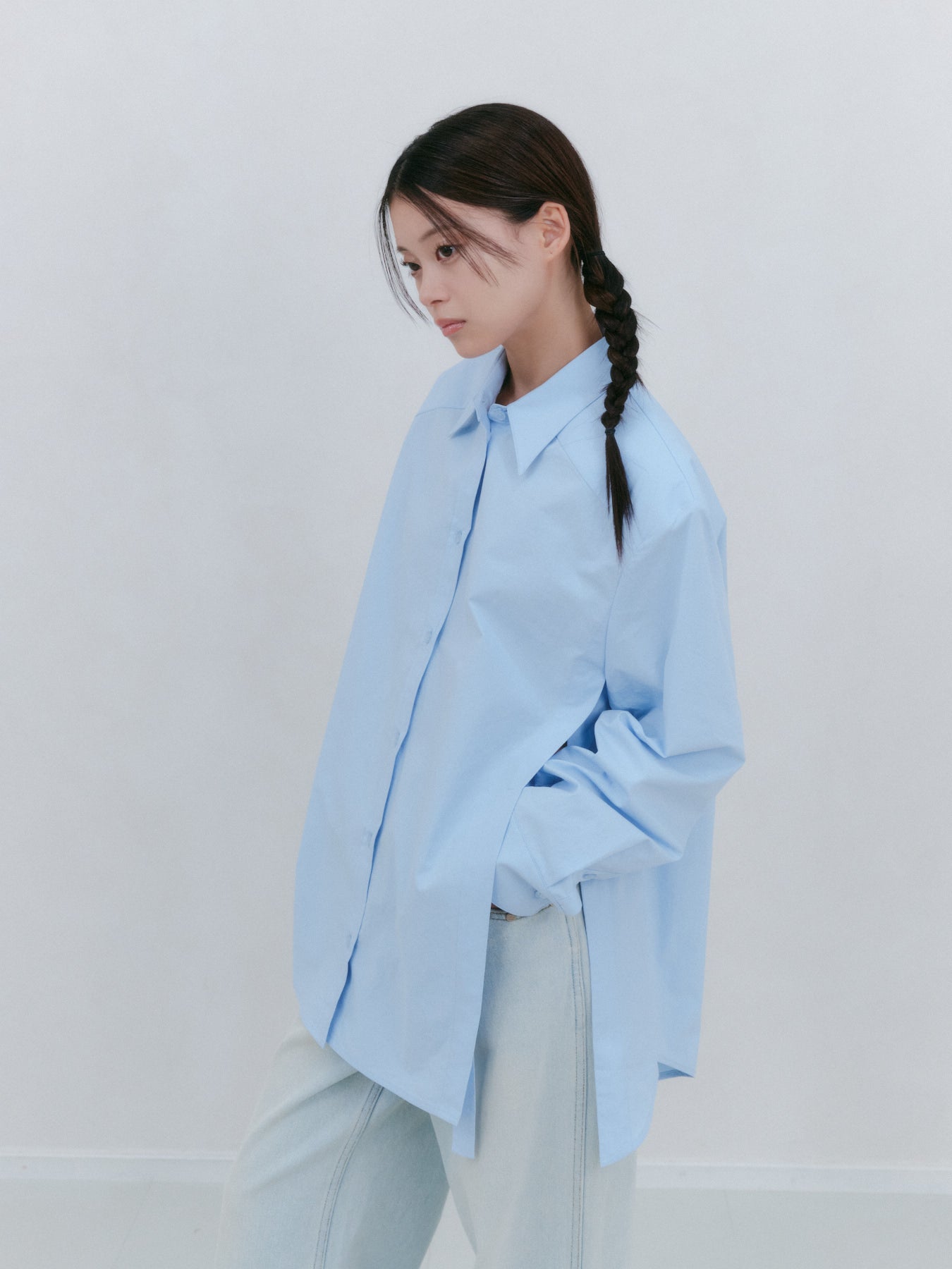 Dリングスリットシャツ