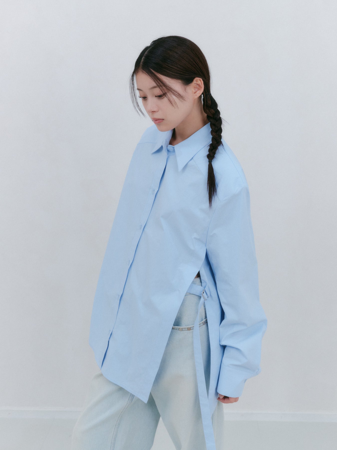 Dリングスリットシャツ