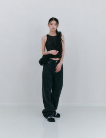 コットンデニムパンツ