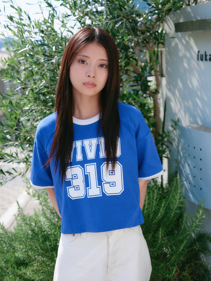 VIVIDビッグロゴクロップドTシャツ