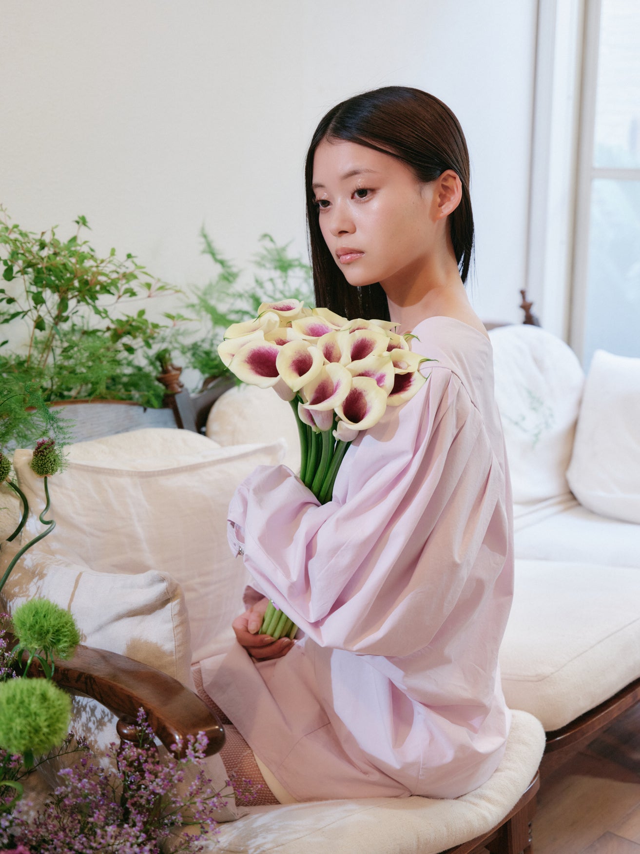 ボリュームパフブラウス