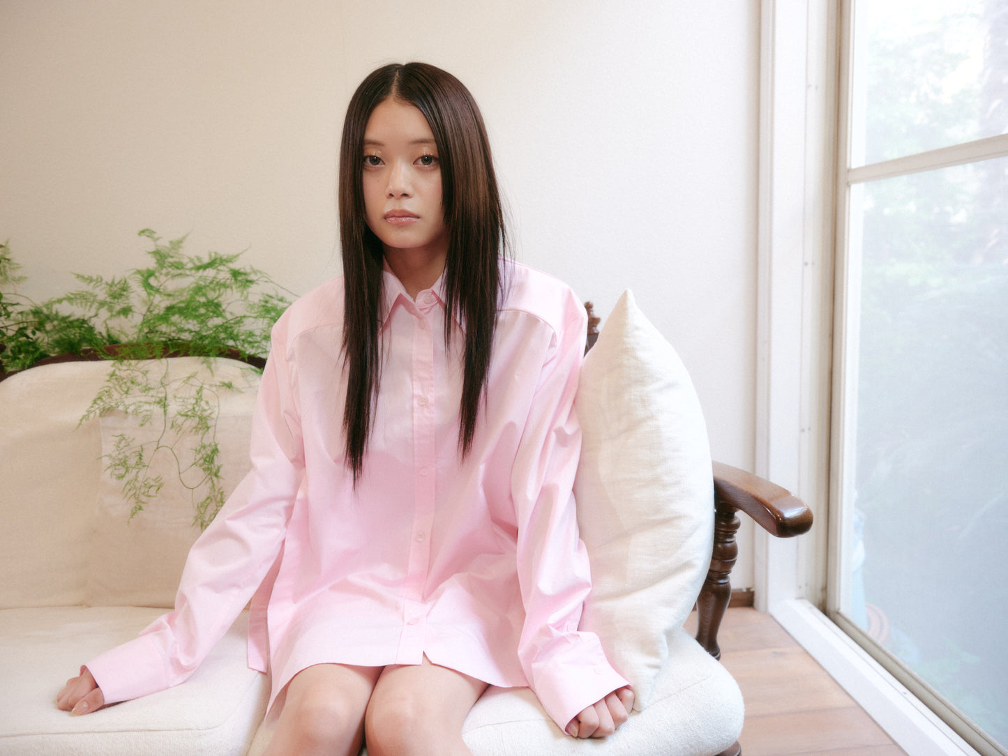 Dリングスリットシャツ