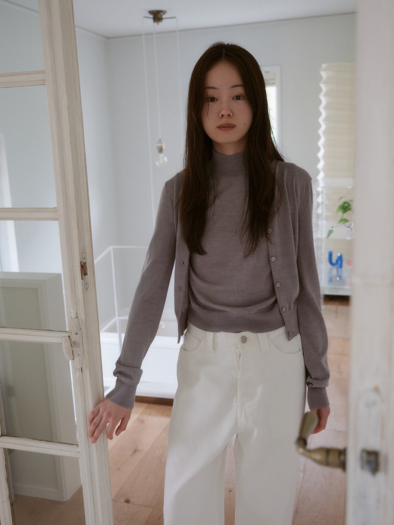 セットアップニットカーディガン