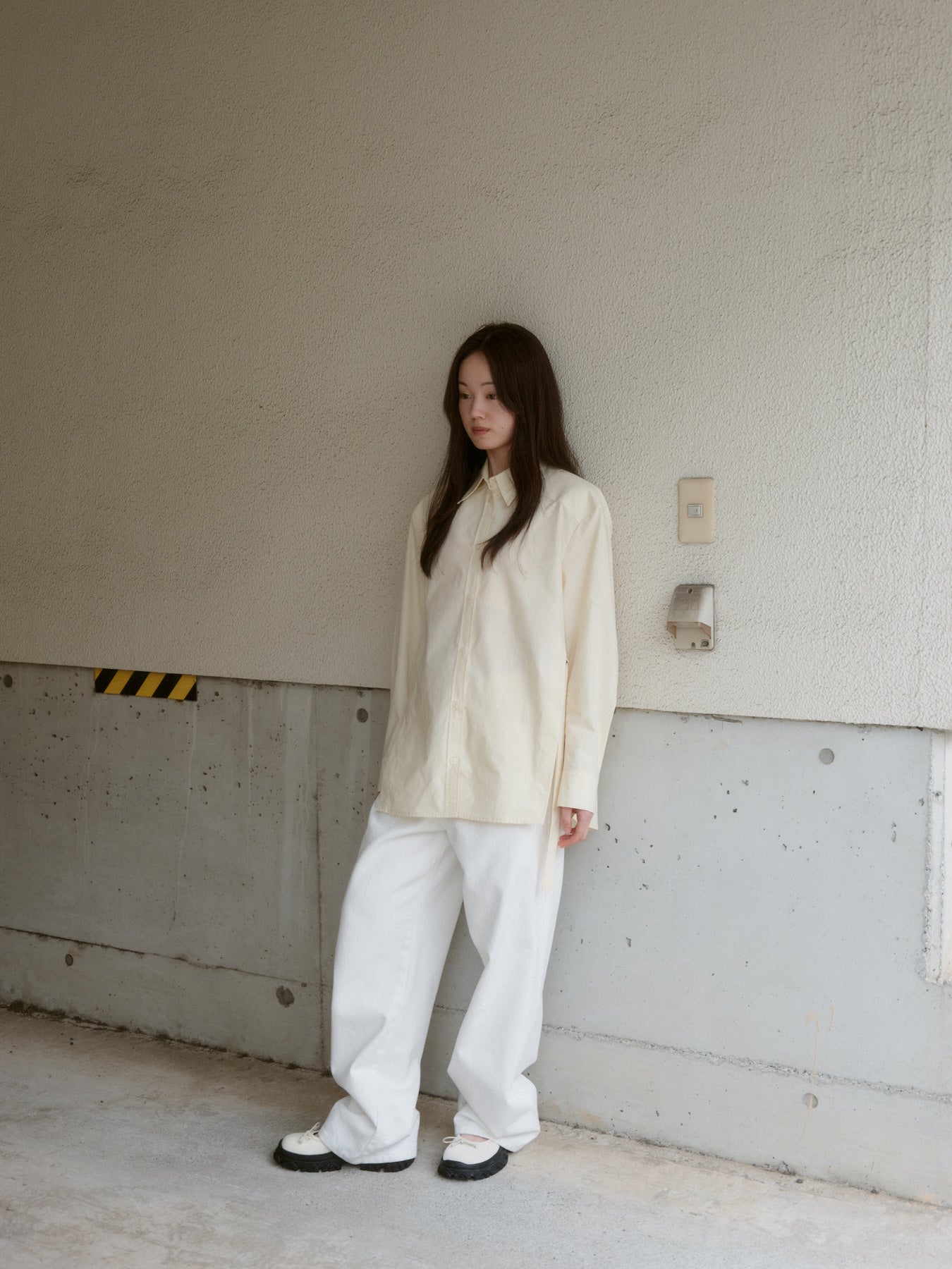 Dリングスリットシャツ