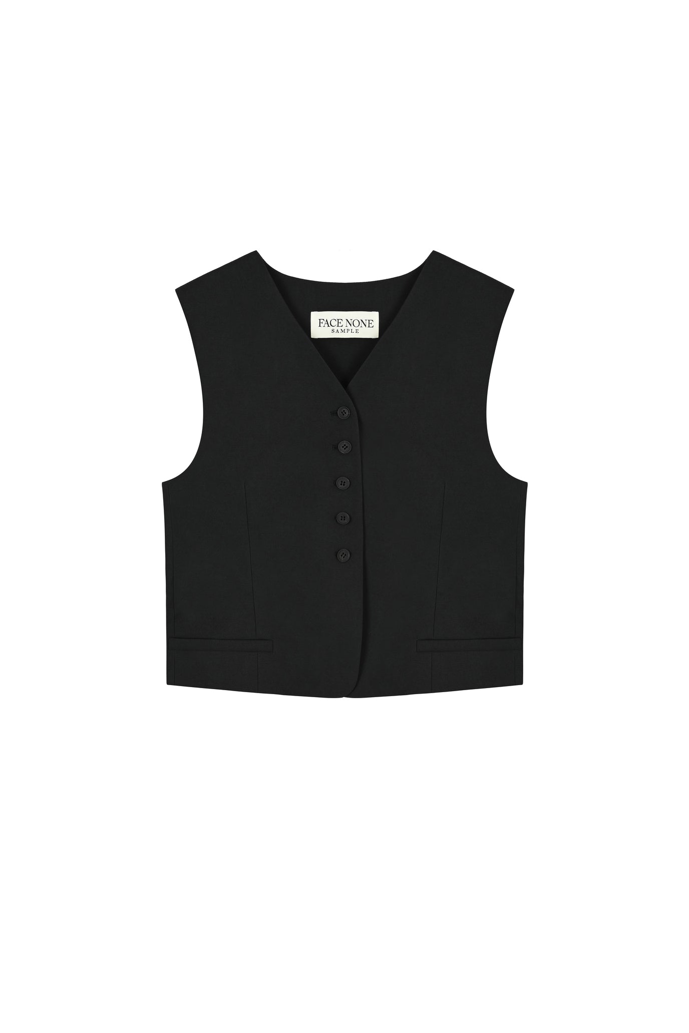 ボタンスリットベスト