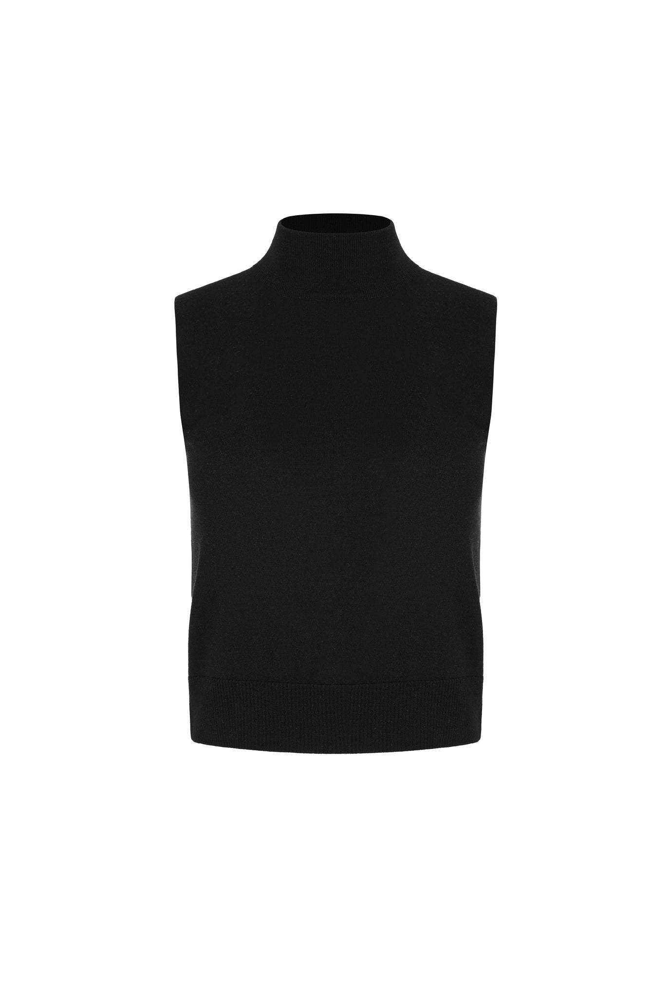 タートルネックノースリーブニットトップ – 319VIVID