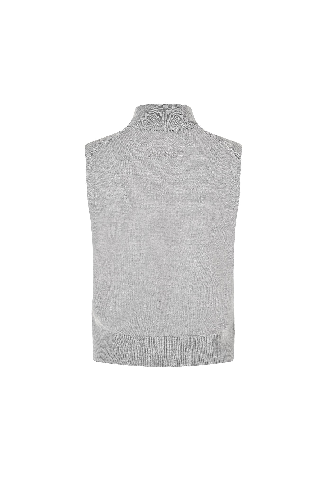 タートルネックノースリーブニットトップ