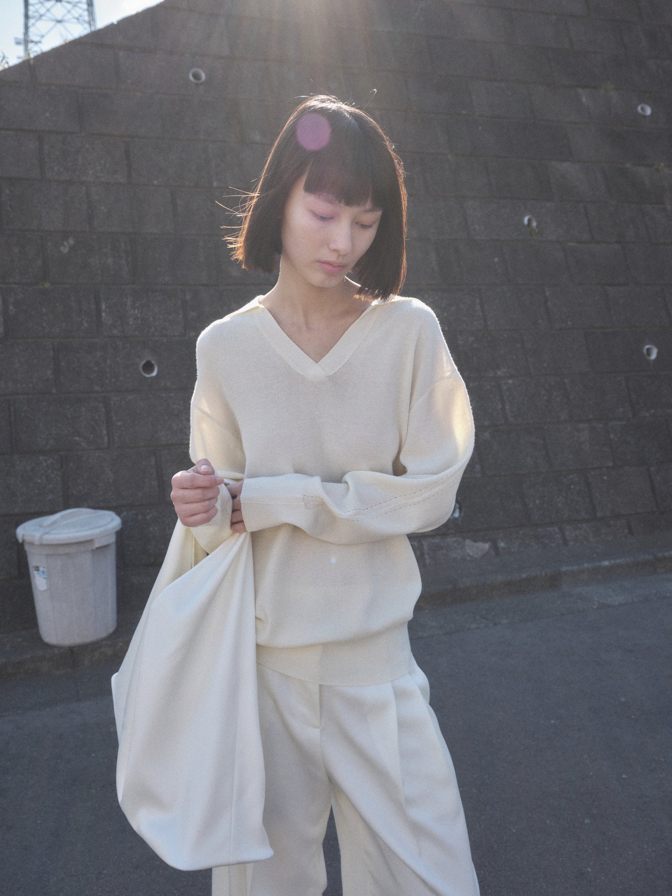 ソフトカラーニット