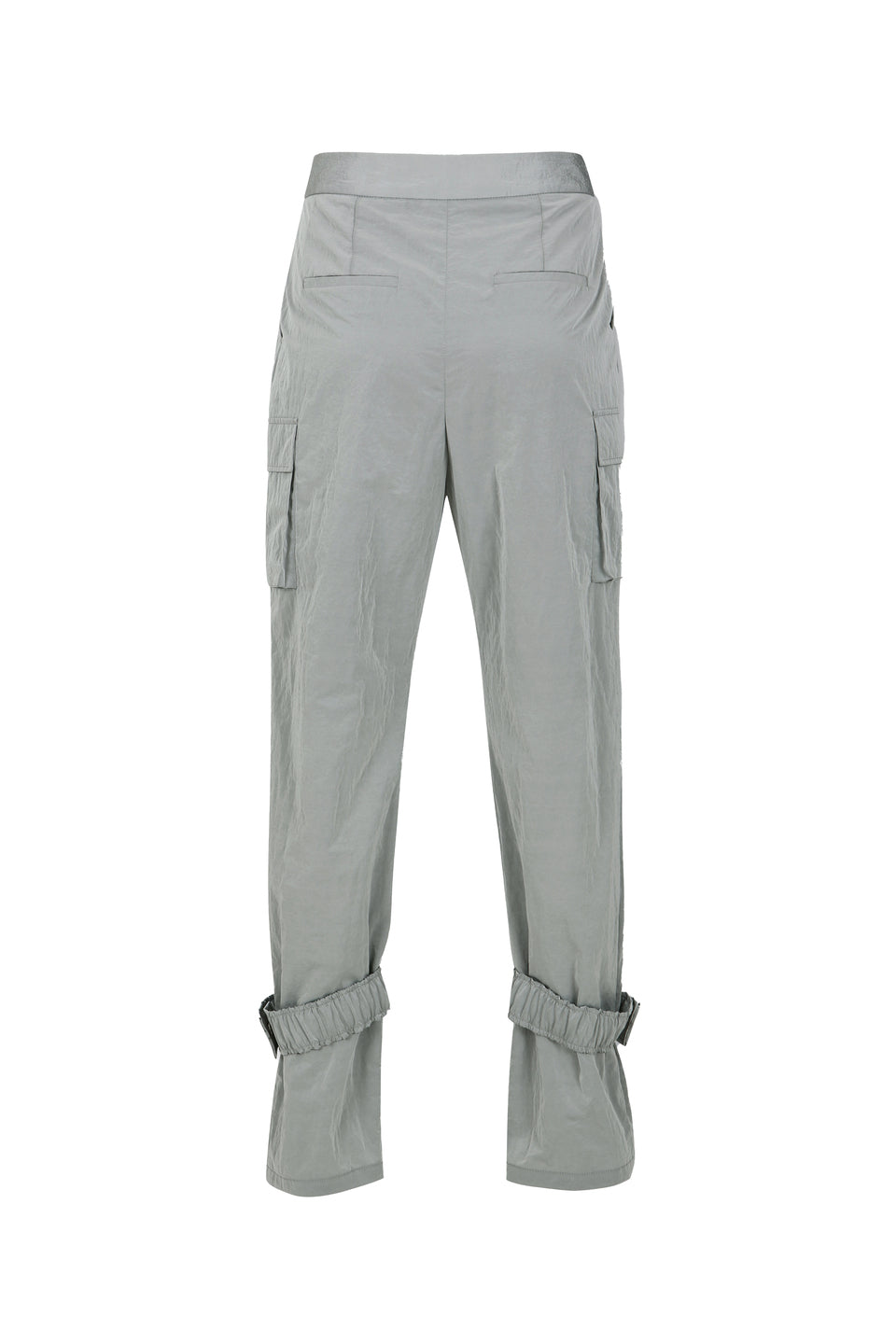 スリットディテールナイロンカーゴパンツ