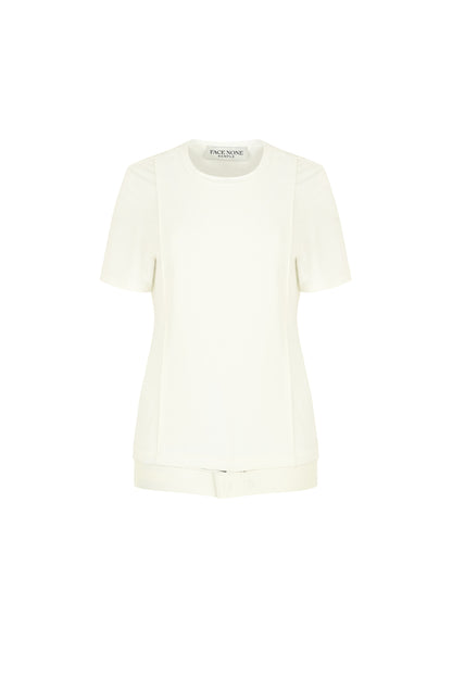 ベルトディテールTシャツ