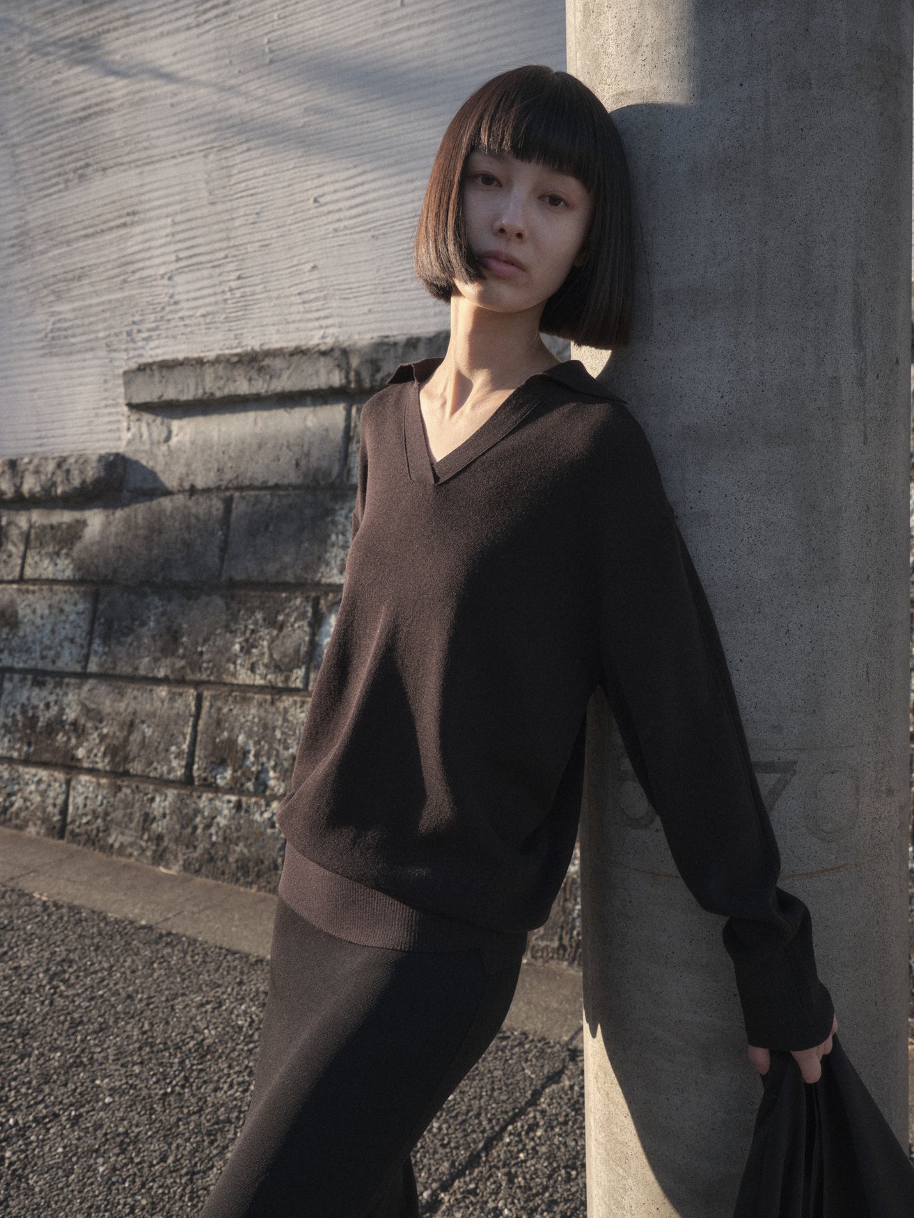 ソフトカラーニット