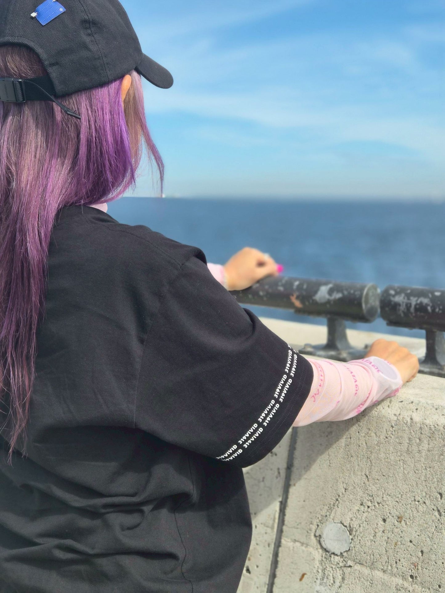 プリントメッシュトップ